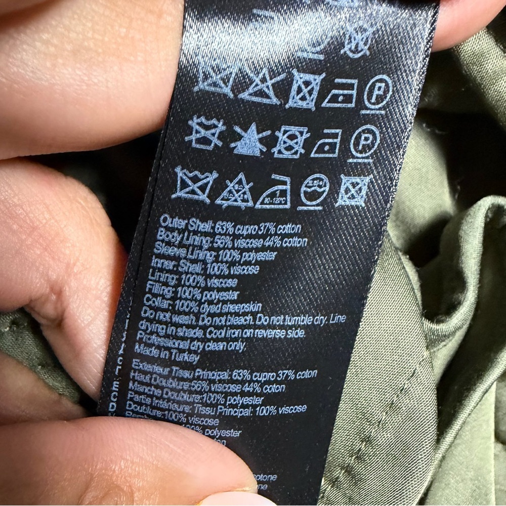 ALL SAINTS Green Hayes Quilted Oversize Jacket - Picture 8 of 8